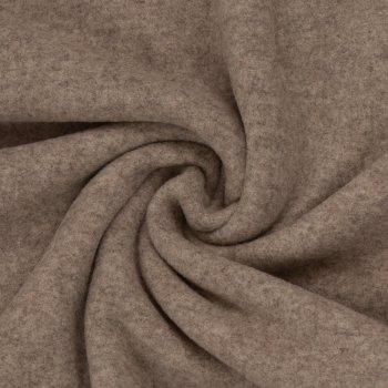 Merino Fleece beige meliert 100% Merinowolle