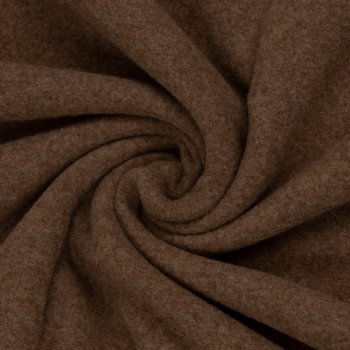 Merino Fleece schlamm meliert 100% Merinowolle