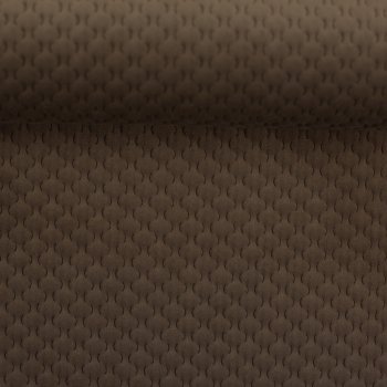 Deko Samt Stoff Caracas taupe