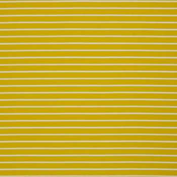 Baumwolljersey -Isa- Streifen - gelb weiss
