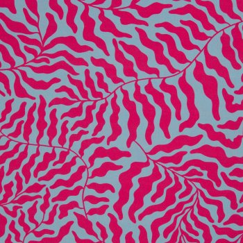 Viskose Webware Dancing Algae by Thorsten Berger pink/hellblau