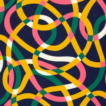 Preview: Viskose Webware Feeling by Käselotti dunkelblau