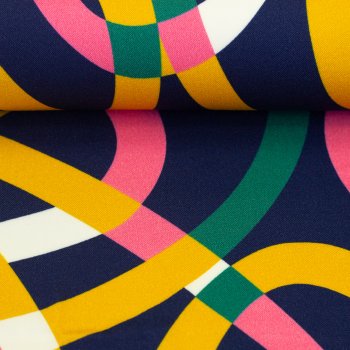 Preview: Viskose Webware Feeling by Käselotti dunkelblau