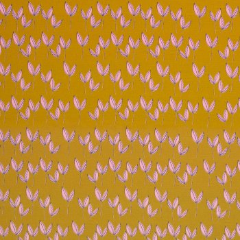 Canvas Dancing Leaves by Emjo Design, senf