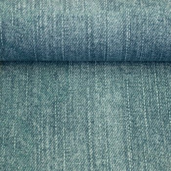 French Terry Denim in Jeansoptik hellblau