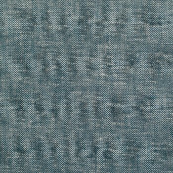 Leinen- Baumwoll Mischgewebe "Paul" petrol meliert