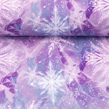 Preview: Modal French Terry Eisblumen Lila – Christiane Zielinski