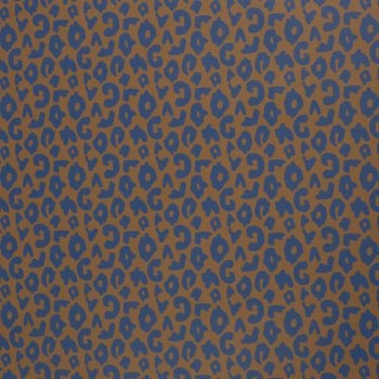 Preview: Kunstleder Happy Collection Leo by Cherry Picking ocker/blau