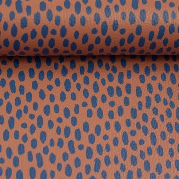 Kunstleder "Brush & wild" by Cherry Picking - Brushstrokes terracotta