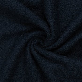 Teddybouclé/ Fleece "Teddy" dunkelblau/ Swafing