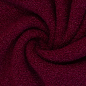 Teddybouclé/ Fleece "Teddy" bordeaux/ Swafing
