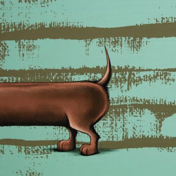 Preview: Panel French Terry Dachshund Berny by Thorsten Berger mint