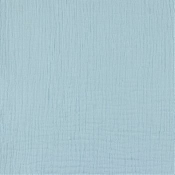 Musselin Double Gauze hellblau