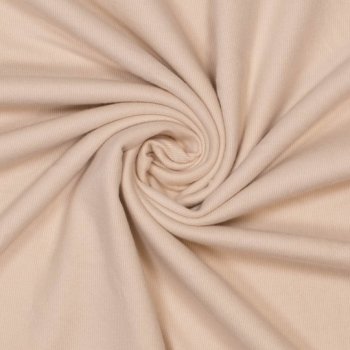 Preview: Viskose Ripp-Jersey uni beige Öko-Tex