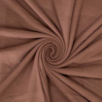 Preview: Viskose Ripp-Jersey uni braun Öko-Tex