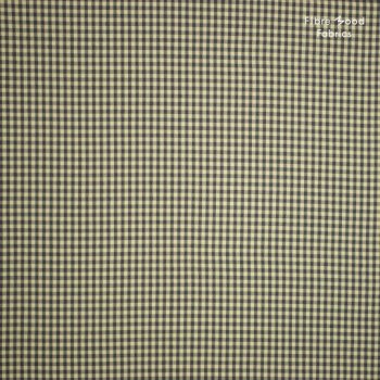 Baumwolle Seersucker - Checks beige/grau