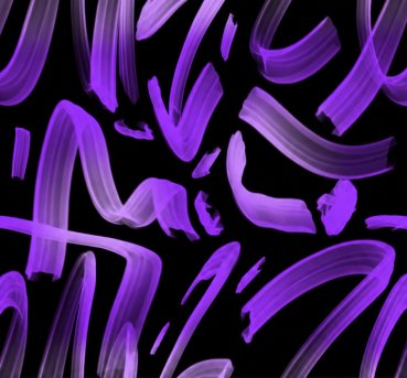 French Terry Purple Brush – schwarz / lila