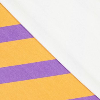 Preview: French Terry Diagonale Streife lila/orange