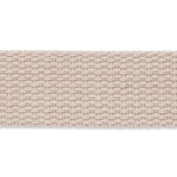 Gurtband 25mm Baumwolle - beige