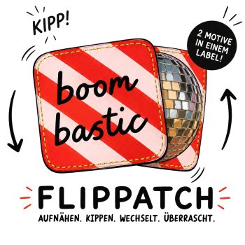 Preview: Flippatch - das aufnähbare Wackelbild-Patch - SMILE
