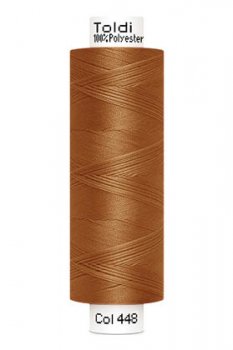 Nähgarn Toldi - 500m - 448 cognac/braun