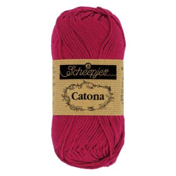 MINI Scheepjes Catona Baumwollgarn 10g  - Scarlet, Kirschrot