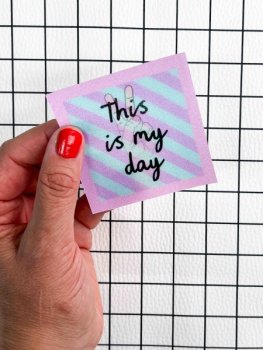 Flippatch - das aufnähbare Wackelbild-Patch - THIS IS MY DAY