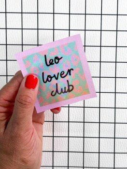 Flippatch - das aufnähbare Wackelbild-Patch - LEO LOVER CLUB