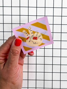 Preview: Flippatch - das aufnähbare Wackelbild-Patch - SMILE