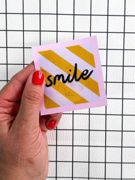 Flippatch - das aufnähbare Wackelbild-Patch - SMILE