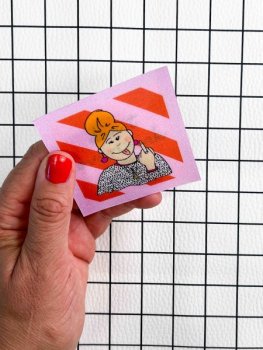 Preview: Flippatch - das aufnähbare Wackelbild-Patch - DON'T OVERTHINK IT