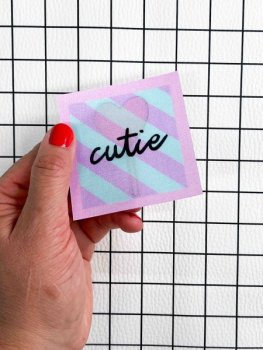 Flippatch - das aufnähbare Wackelbild-Patch - CUTIE