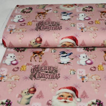 Baumwollstoff Merry Christmas