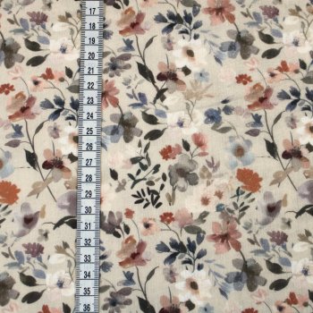 Preview: Eigenproduktion Musselin / Double Gauze Blütenzauber creme altrosa