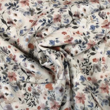 Preview: Eigenproduktion Musselin / Double Gauze Blütenzauber creme altrosa