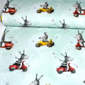 French Terry Eigenproduktion Esel-Abenteuer