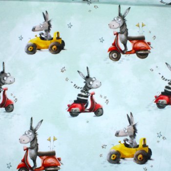 Preview: French Terry Eigenproduktion Esel-Abenteuer