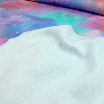 Sweatstoff pastell batik Wolken