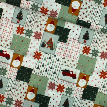 Weihnachtliches Patchwork in Skandi design