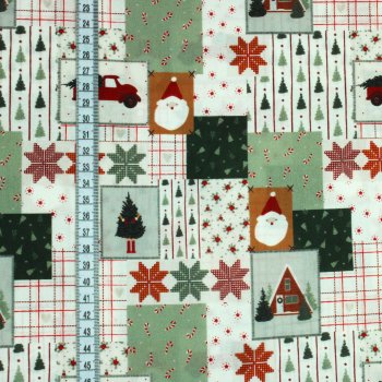 Weihnachtliches Patchwork in Skandi design