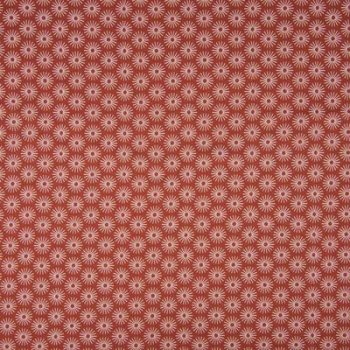 Baumwolle Webware Strahlenblüten terracotta