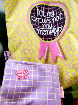 Canvas - Cherry Picking Bag - Leomuster/Dackel - DIY-Taschen - Paneel - DIY-Nähset