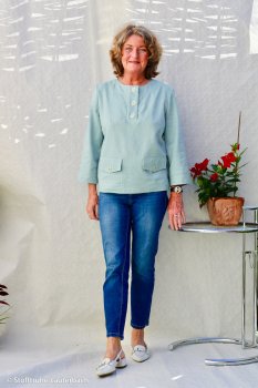 Baumwolle Webware Mika mint