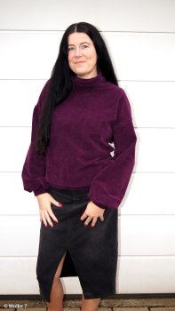 Cordjersey JUNA bordeaux