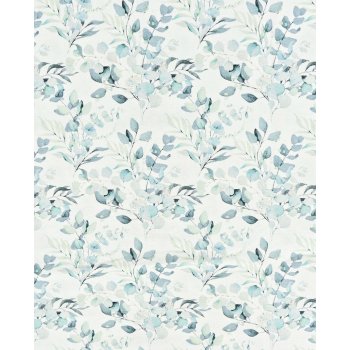 Baumwolljersey Eykalyptus mint naturweiss