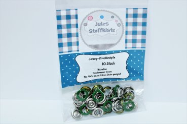 Jersey Druckknopf - 11mm - dunkelgrün