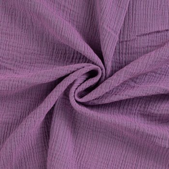 Preview: Double Face Musselin fuchsia / edelgrün