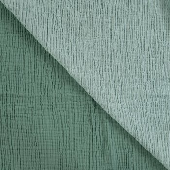 Double Face Musselin dusty green / dusty mint