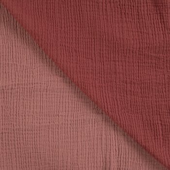 Double Face Musselin old pink / dusty rose