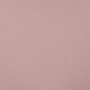 Preview: Baumwolljersey Ripjersey uni dusty pink